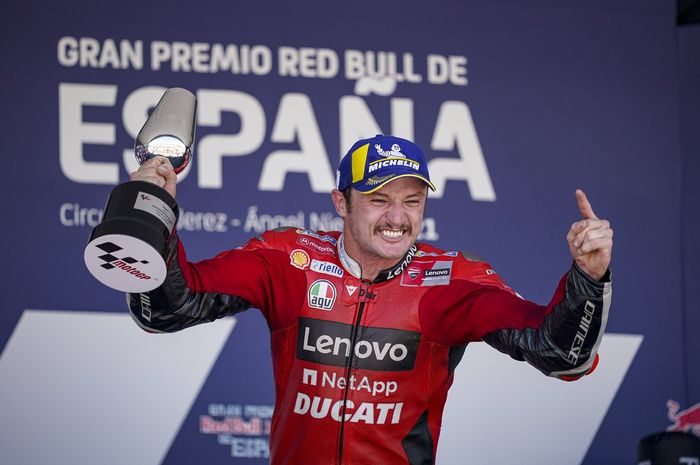 Jack Miller begitu emosional meraih kemenangan MotoGP keduanya di MotoGP Spanyol 2021