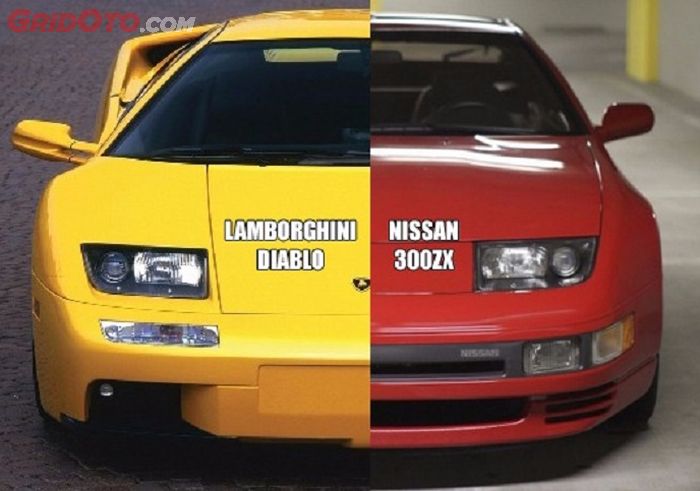 Lamborghini Diablo VS Nissan 300ZX