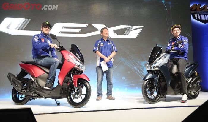 Vinales dan Rossi hadir saat peluncuran Yamaha Lexi 125