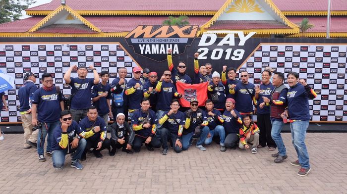 Salah satu komunitas yang datang ke Maxi Yamaha Day 2019 Sumatera Utara