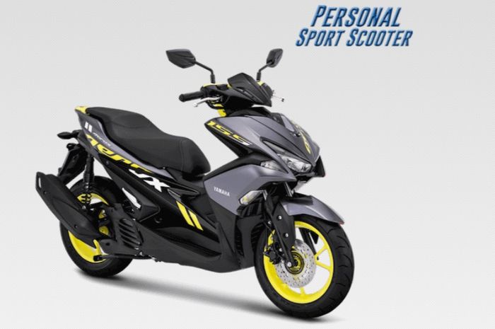 Pilihan warna silver baru Yamaha Aerox tipe standar