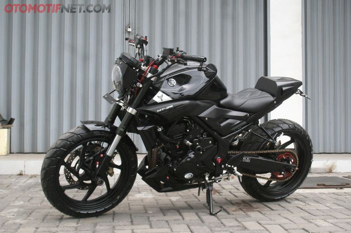 Modifikasi Yamaha MT-25 street fighter