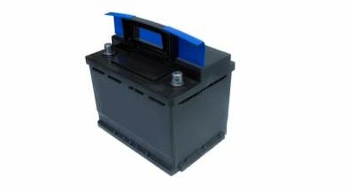 Ilustrasi aki mobil.