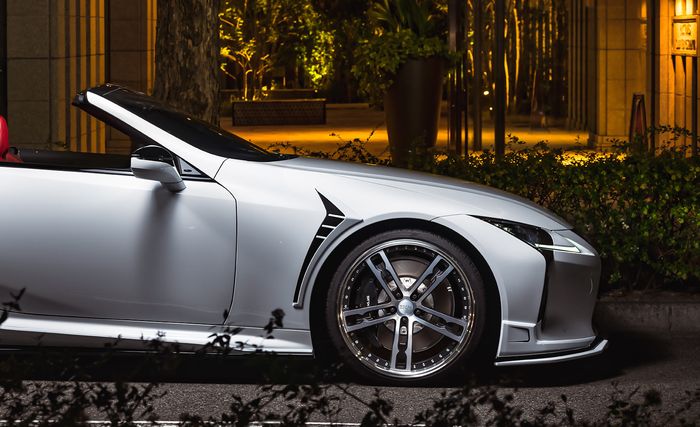 Lexus LC 500 Convertible pasang pelek forged M'z Speed seri Design 555 