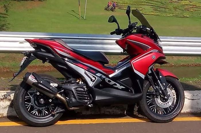 Modifikasi Yamaha Aerox jarang ada, mirip dengan motor matik Eropa nih