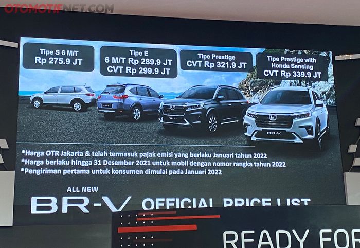 Harga resmi All New Honda BR-V resmi diumumkan di GIIAS 2021