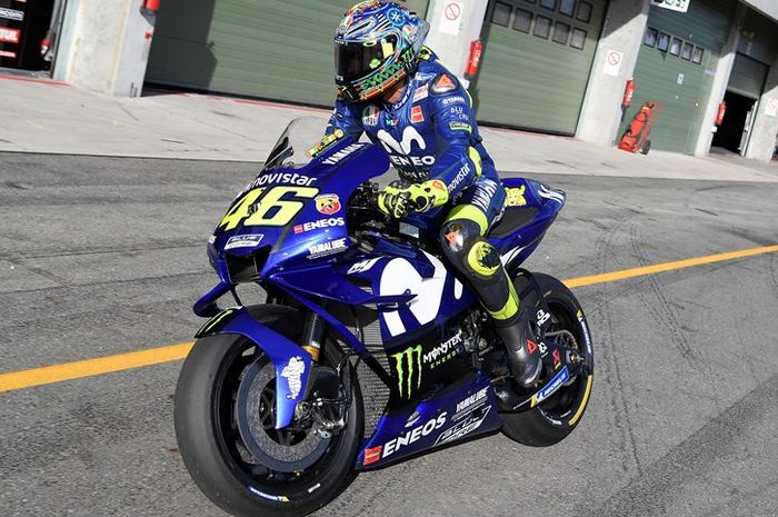 Valentino Rossi pada tes di Brno, Ceko