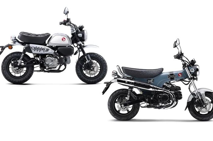 Honda Monkey 125 dan ST125 DAX sama-sama punya dimensi mungil