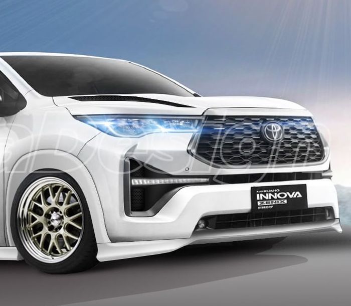 Digital modifikasi Toyota Kijang Innova Zenix dipercantik add-on minimalis