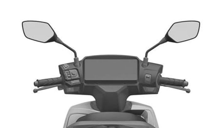 Panel instrumen Honda SC e: versi massal layar digital besar