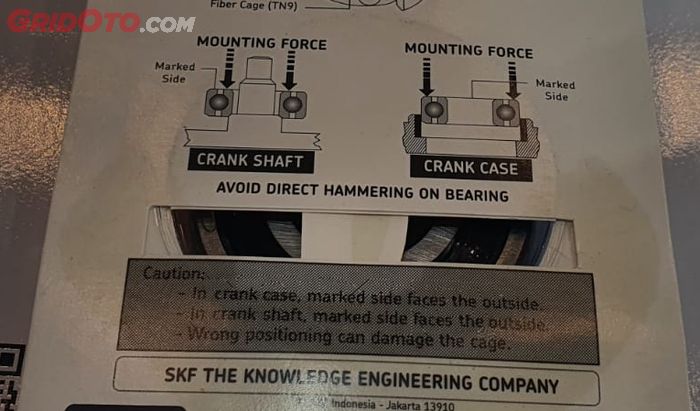 Petunjuk pemasangan bearing 
