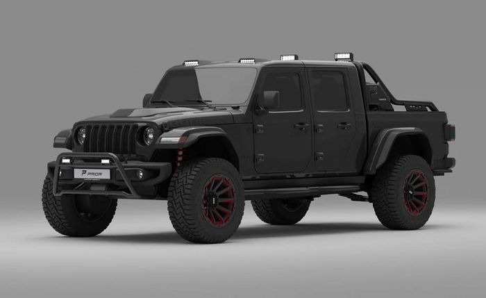 Tampilan kekar Jeep Gladiator dengan over fender