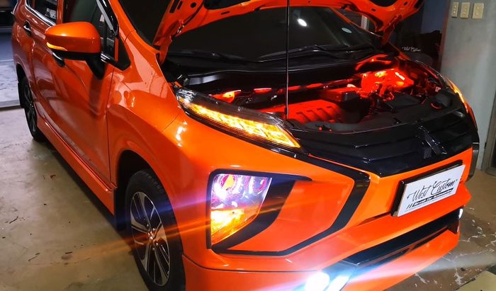 Modifikasi Mitsubishi Xpander kece dengan lampu custom