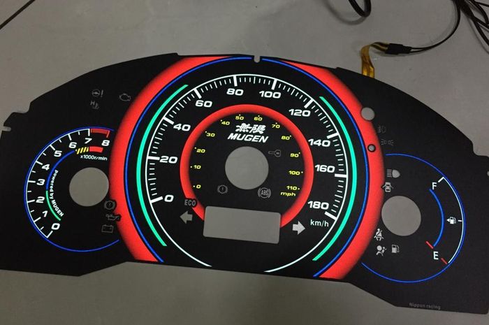 Plat speedometer indiglow untuk all new Honda Brio.