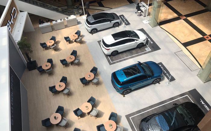 Kegiatan pameran BYD Mall to mall  di TSM Bandung