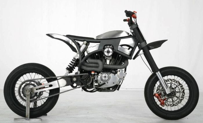 Harley Davidson Buell Thunderbolt 1998 kustom supermoto dari TPJ Customs, dilansir oleh www.silodrom