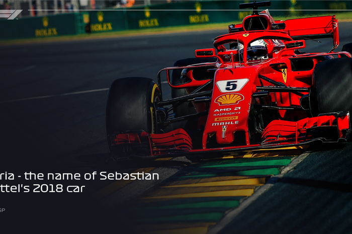 Loria, nama mobil F1 2018 milik Sebastian Vettel