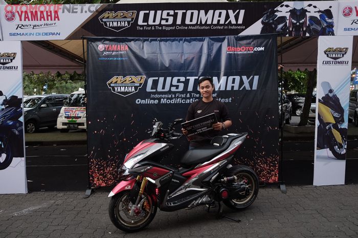 Ian Juno dan Yamaha Aerox 