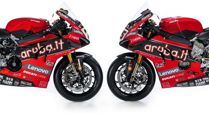 Ducati Panigale V4 R tim Aruba.it Racing &ndash; Ducati yang menjadi andalan Chaz Davies dan Scott Redding di WorldSBK 2020