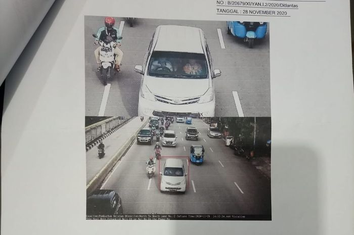 Ilustrasi tilang elektronik