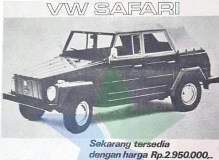 Harga VW Safari Camat di Jakarta pada 1970-an.