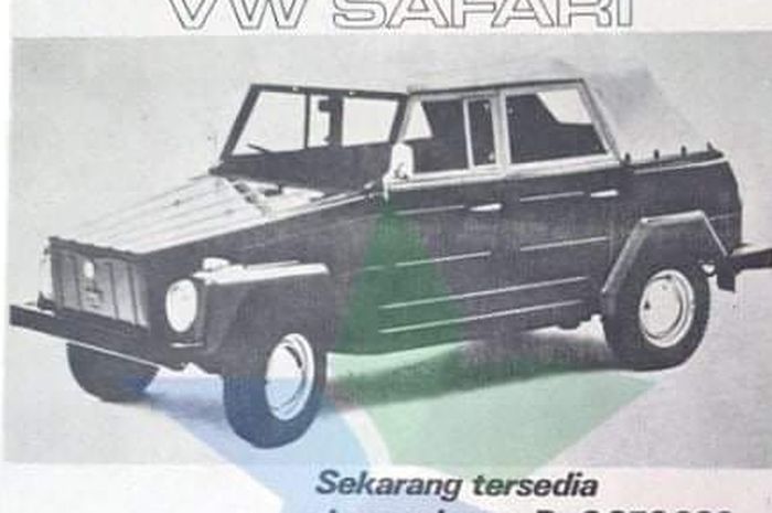 Harga VW Safari Camat di Jakarta pada 1970-an.