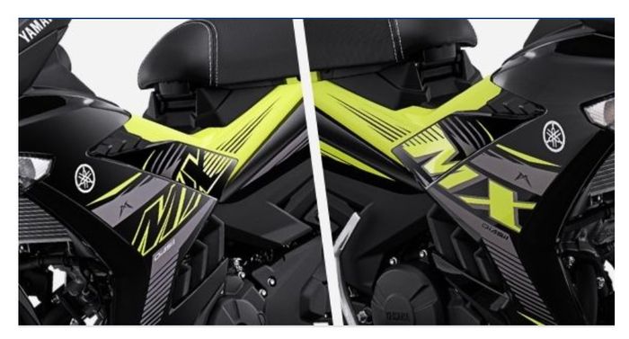 Striping terbaru Yamaha yang disebut asymetric design