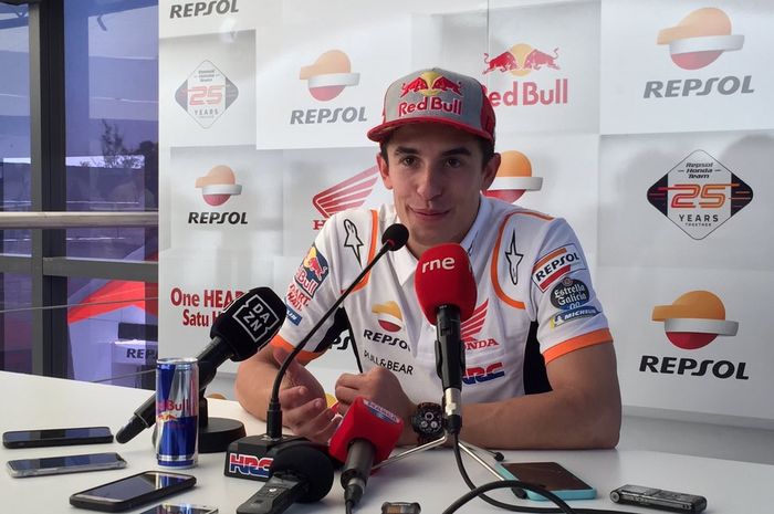 Marc Marquez merasa cukup puas dengan penampilannya dalam dua sesi latihan bebas MotoGP Spanyol 2019, Jumat (3/5/2019)