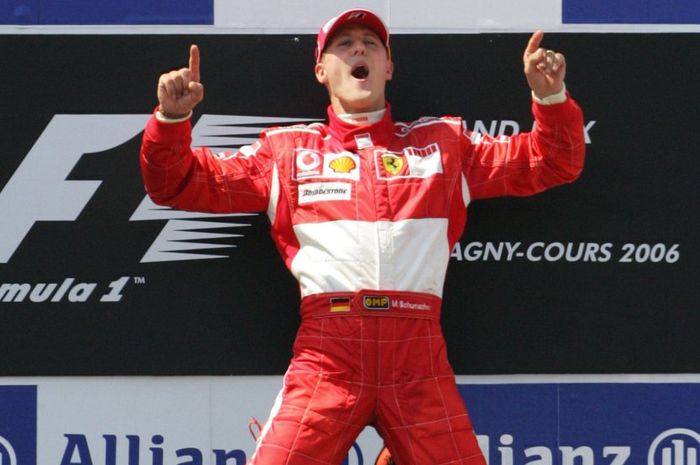 Michael Schumacher saat berjaya dengan tim F1 Ferrari