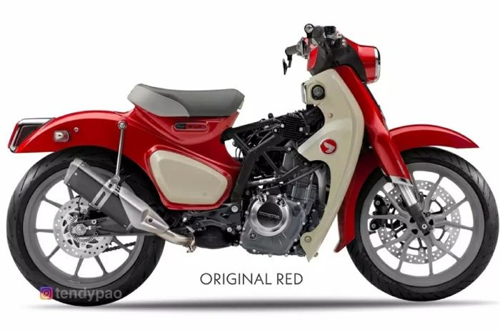 Modifikasi Honda Super Cub C125 yang menggunakan mesin dan kaki-kaki KTM Duke 390