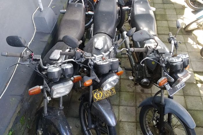 Suzuki Thunder, dan Yamaha RX-King yang dilelang KPKNL Denpasar.