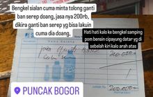 Ngeri Cuma Ganti Ban Serep Ditembak Rp 200 Ribu di Puncak Bogor, Polisi Bilang Gini