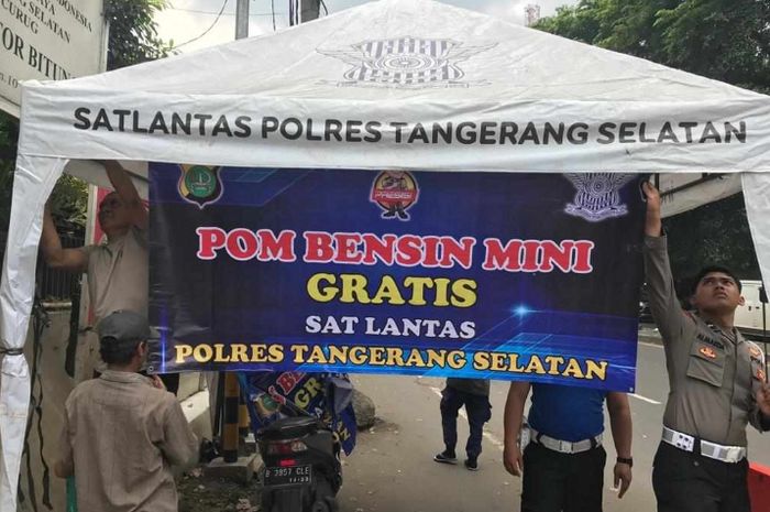 Pom Bensin Mini Satlantas Polres Tangerang Selatan