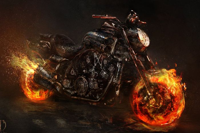 Motor ini terkenal saat digunakan di film Ghost Rider