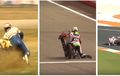 3 Video Penyelamatan Terfenomenal  di MotoGP, Salah Satunya Aksi Marc Marquez