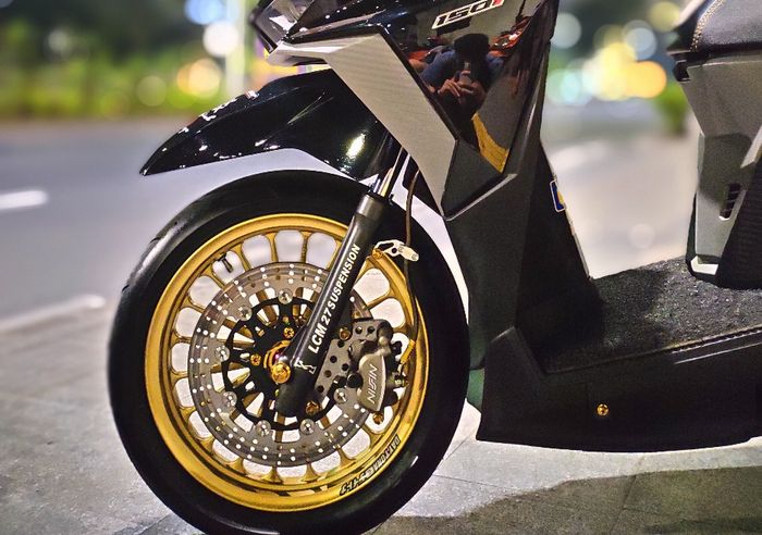 Honda Vario 150 upgrade rem kaliper Nissin Samurai 2P plus diskbrake KTC 260mm