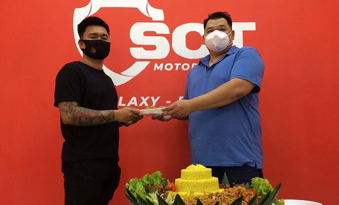 Sugiarto (CEO Scuto Indonesia) dan Roddy Raymond Halim (owner SCT Galaxy)