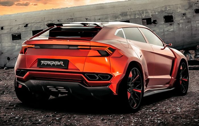 Lamborghini Urus dengan wide body kit