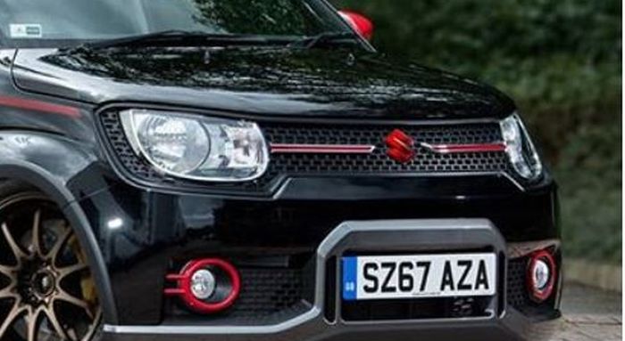 Modifikasi digital Suzuki Ignis bergaya ceper