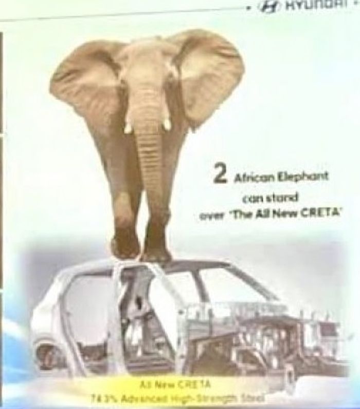 Sasis terbaru dari Hyundai yang diklaim mampu menahan beban dua gajah Afrika sekaligus