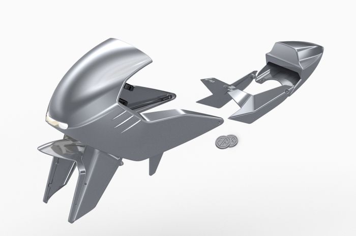 Desain body kit BMW R NineT bikinan DAB Design