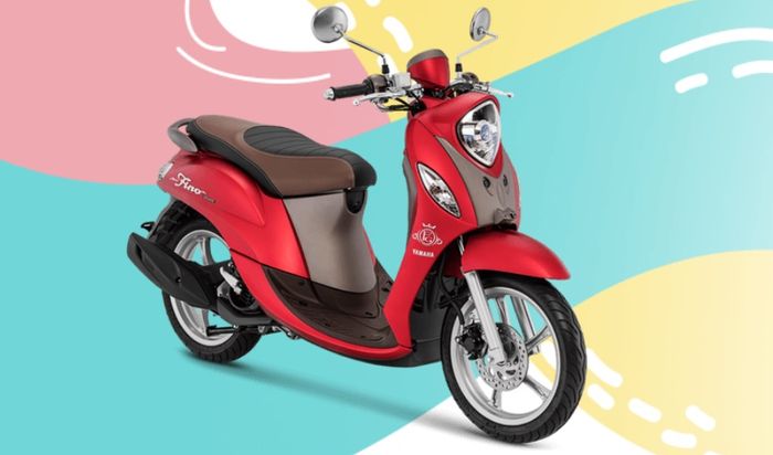 Yamaha Fino Grande dengan warna Luxury Red baru