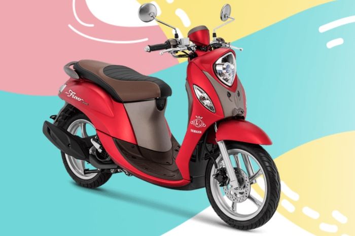 Yamaha Fino Grande dengan warna Luxury Red baru