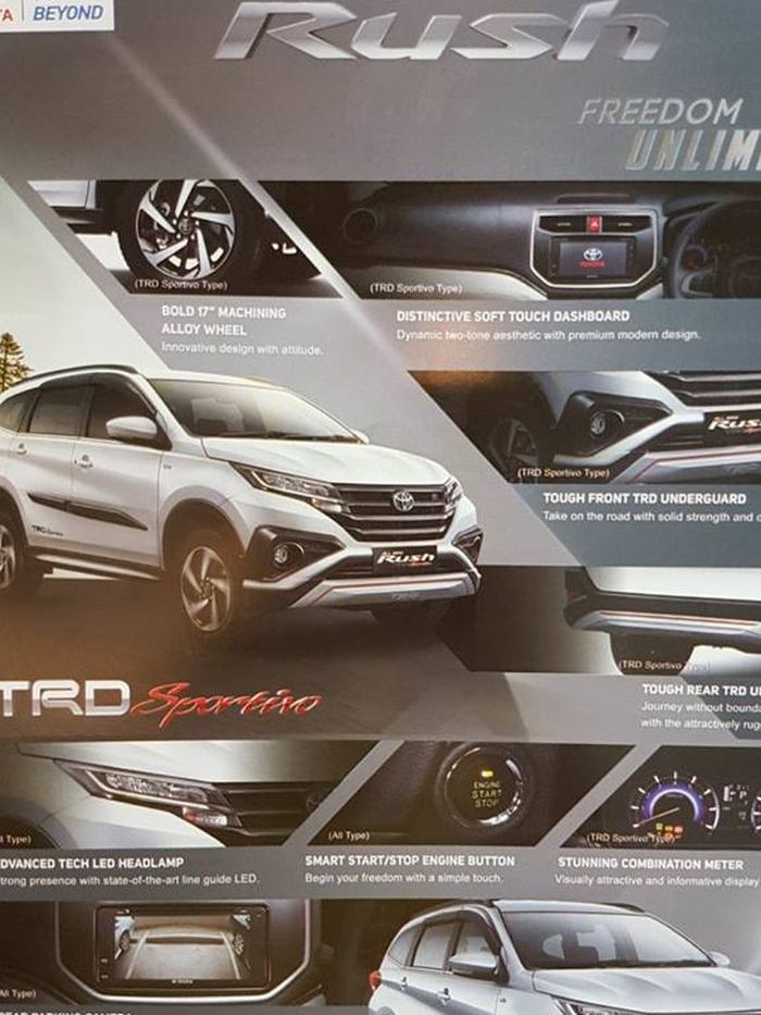 Bocoran brosuer Toyota All New Rush di internet