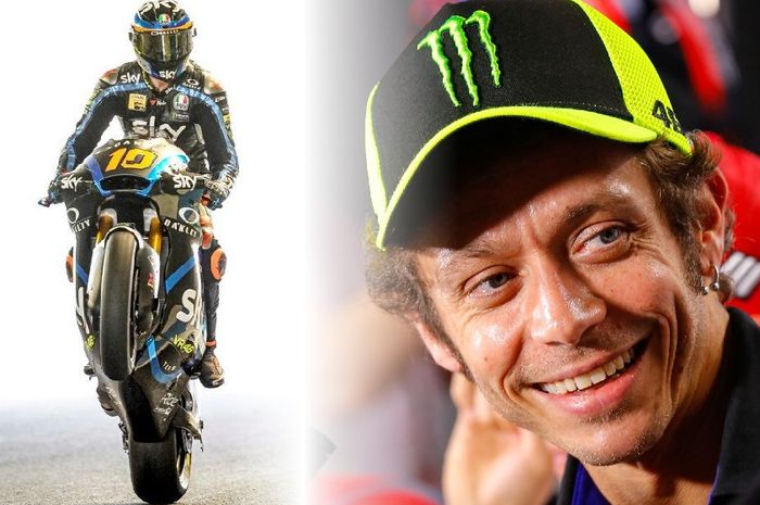 Meski dirinya gagal finis di balapan MotoGP Jepang, Valentino Rossi tetap merasa senang karena melihat sang adik, Luca Marini juara di Moto2 Jepang