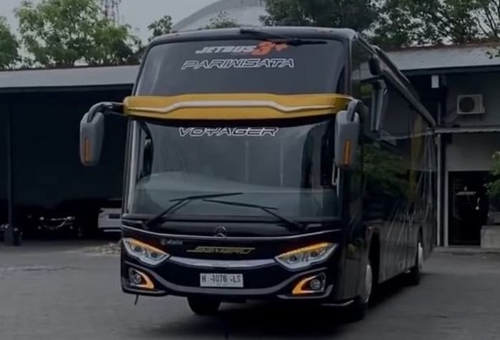 Ilustrasi armada bus Semeru Transindo