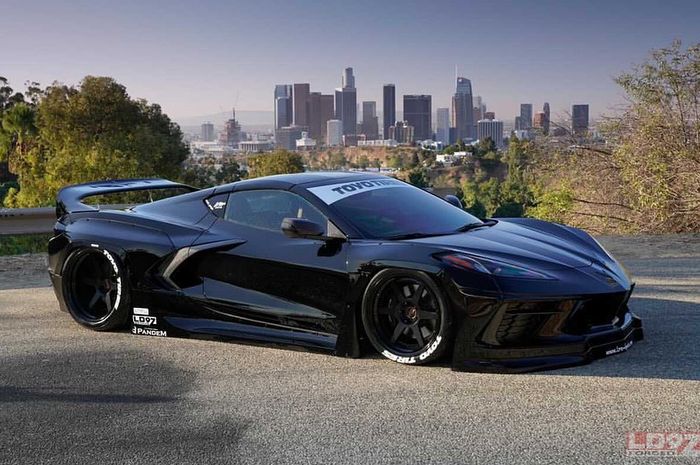 Modifikasi Chevrolet Corvette C8 pertama pasang body kit Pandem