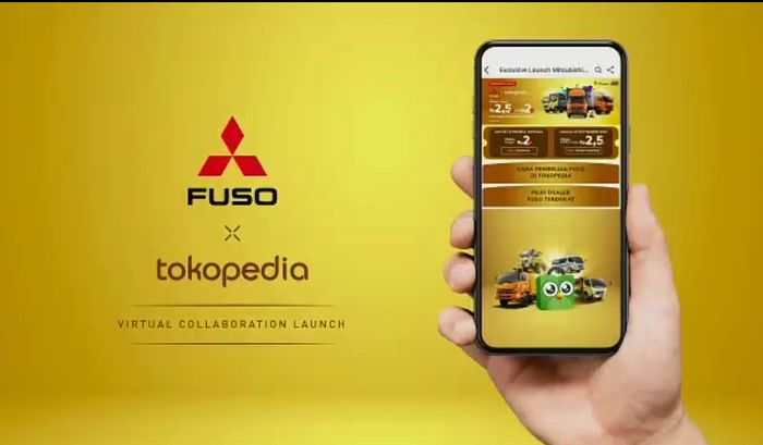 Ilustrasi official store Mitsubishi Fuso di Tokopedia
