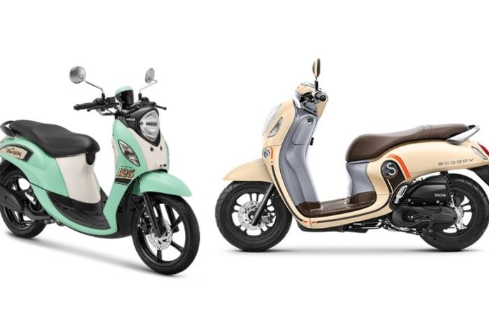 Yamaha Fino 125 dan Honda All New Scoopy