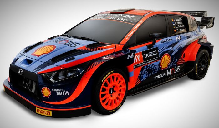 Hyundai i20 N Rally1 milik tim Hyundai Shell Mobis sebagai penantang baru di WRC 2022